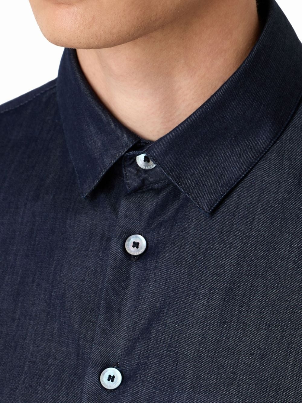 slub-effect cotton shirt - 5
