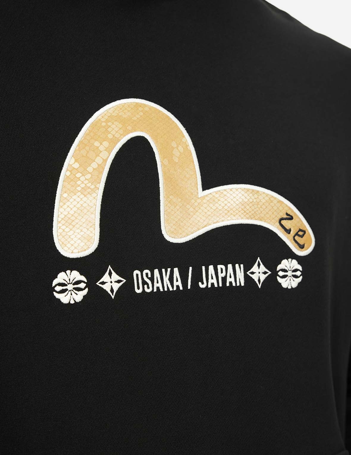 Soaring Snake and Dragon Print Relax Fit Hoodie - 10
