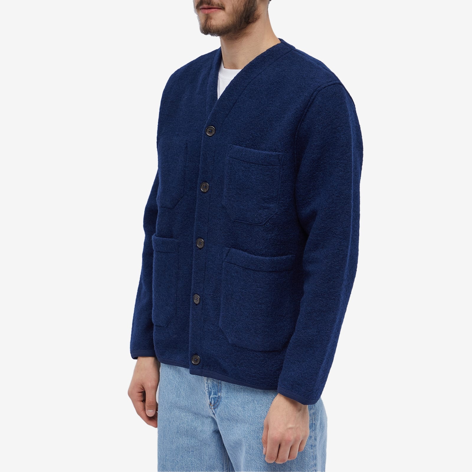 Universal Works Wool Fleece Cardigan - 2