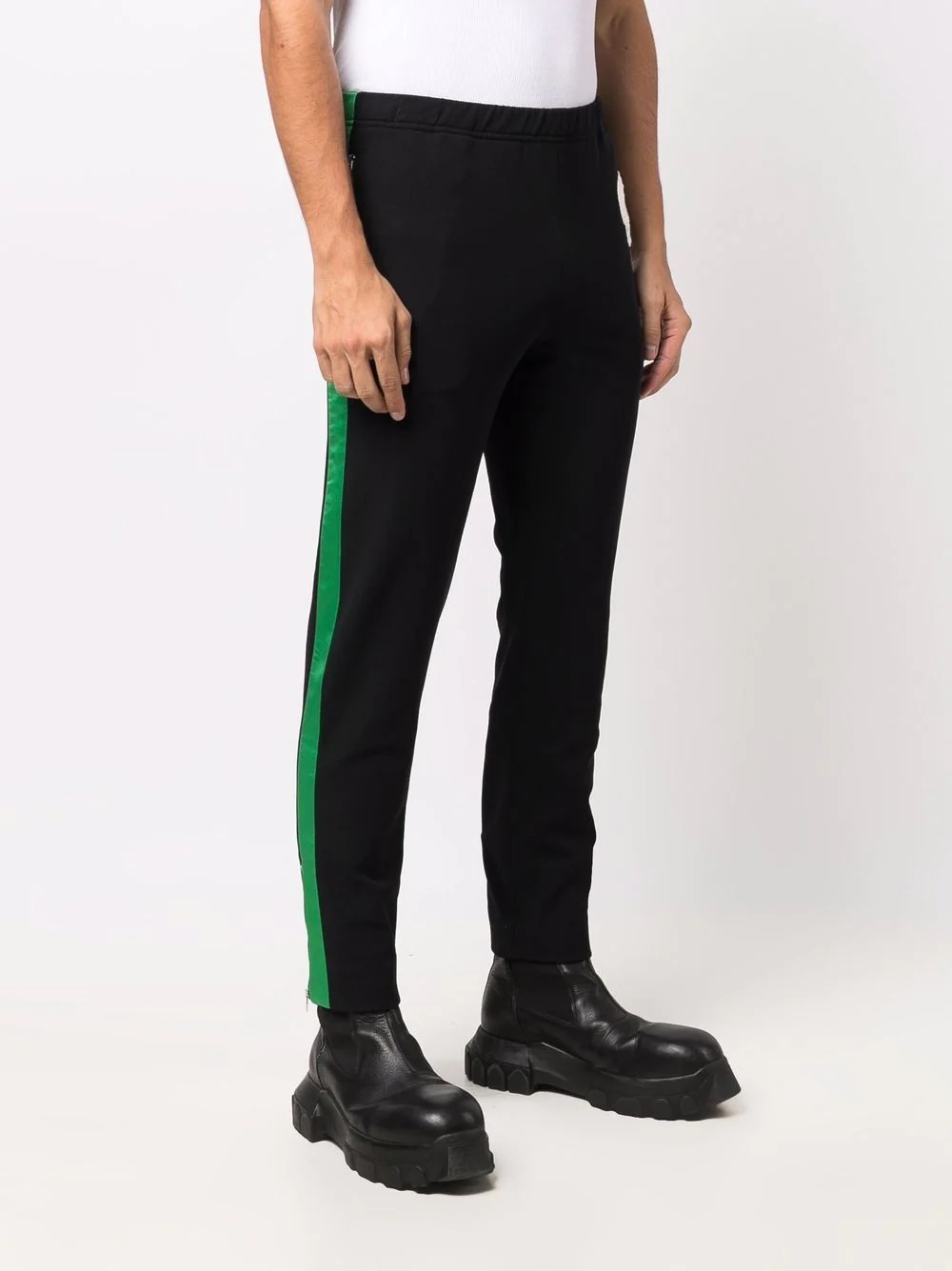 skull-patch slim-fit track pants - 3