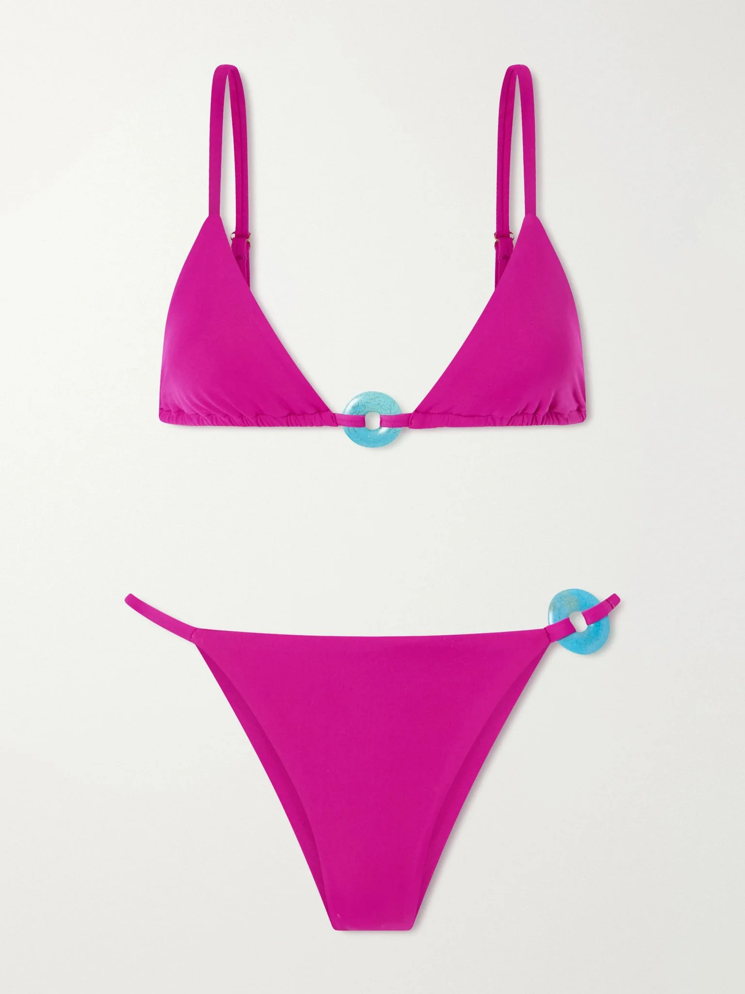 Embellished bikini Magenta - 1