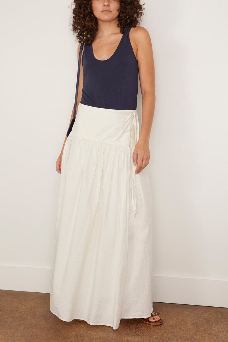 APIECE APART Angeli Maxi Skirt in Cream outlook