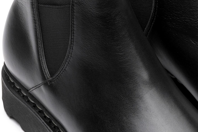 Valdaine Black Silk - Rubber Sole 6