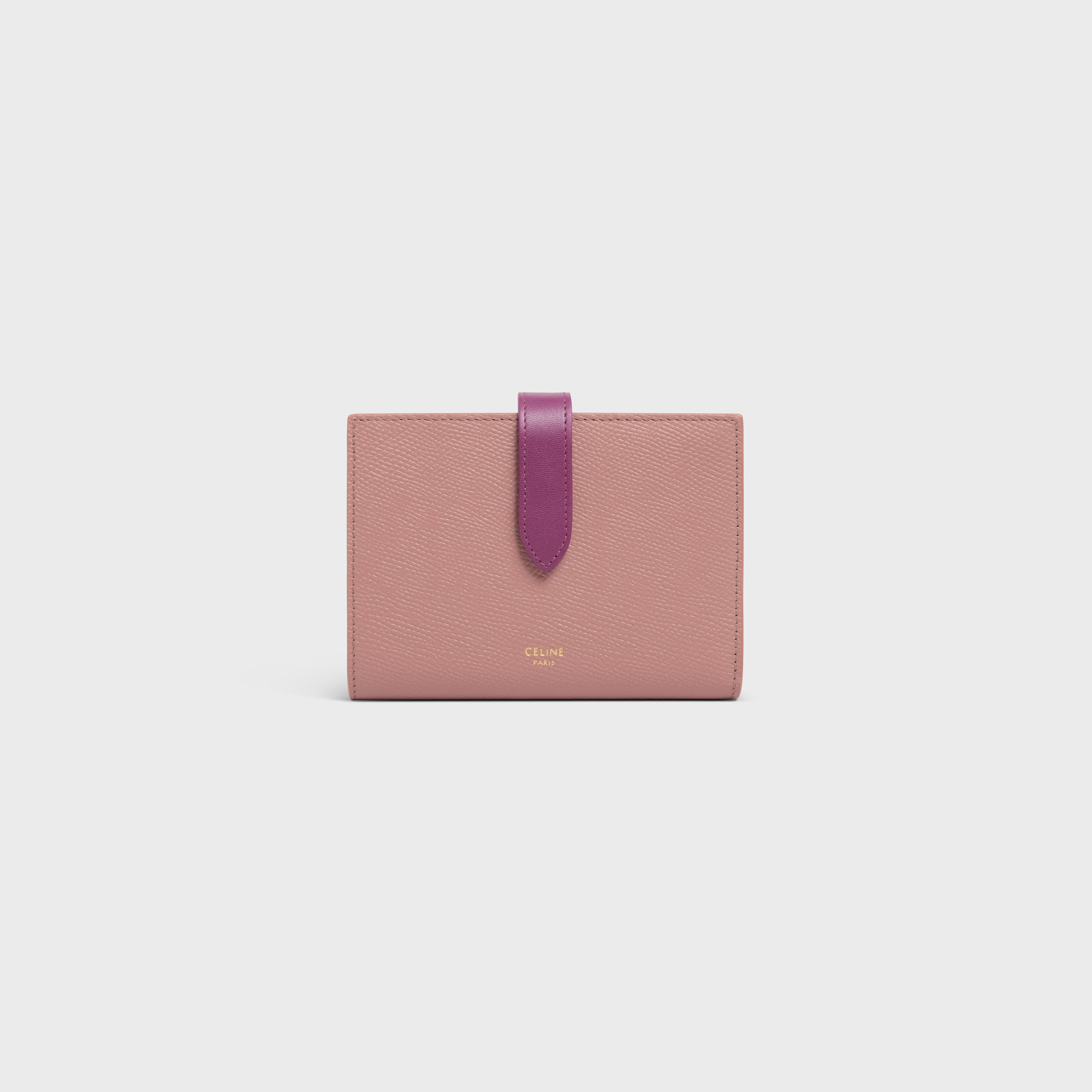 Medium strap wallet in Bicolour Grained Calfskin - 1