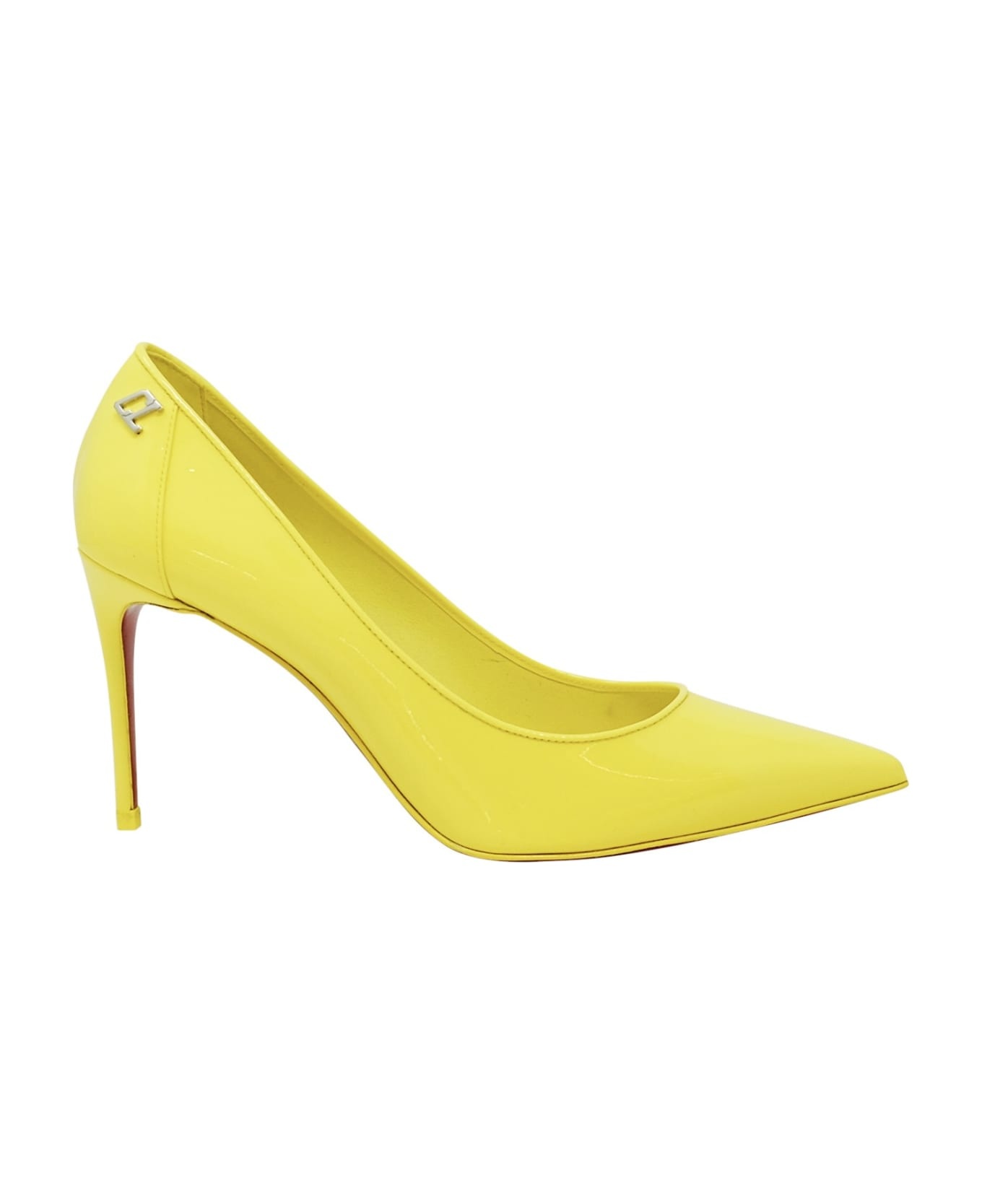 Christian Louboutin Yellow Patent Leather Sporty Kate 85 Pumps - 1