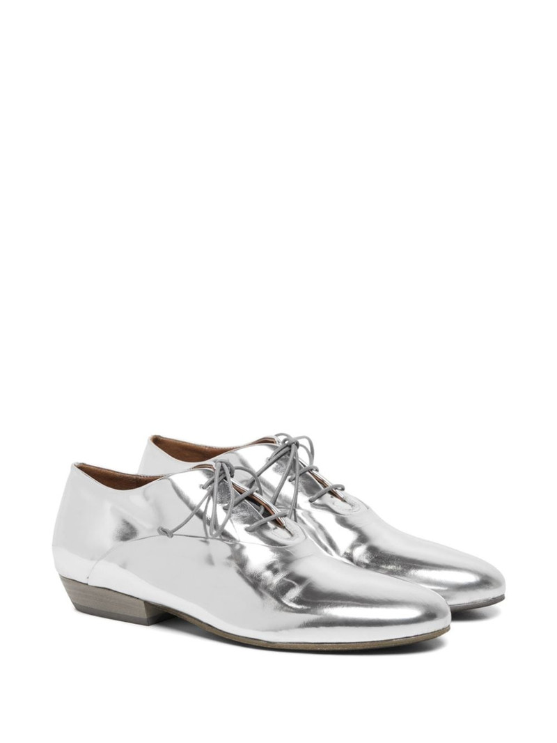Marsèll metallic leather oxford shoes outlook