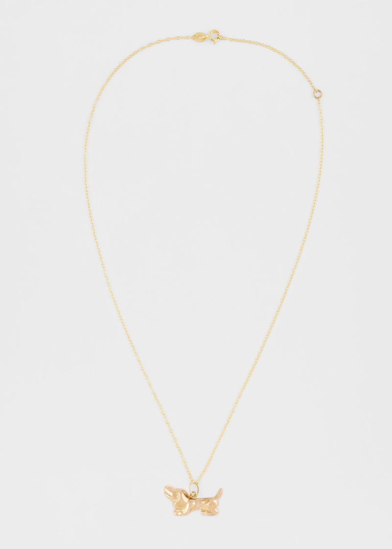 Georg Jensen 'Dachshund' Vintage Gold Necklace 3