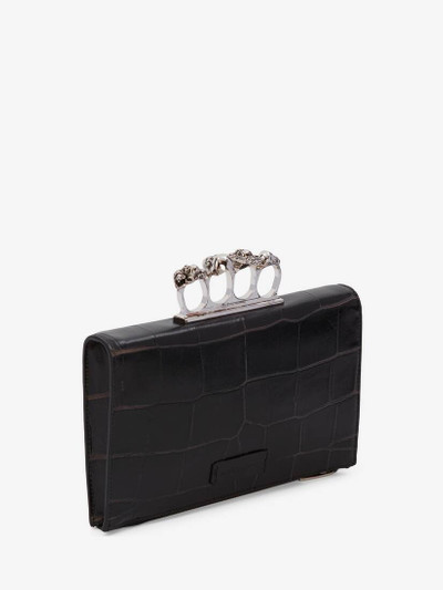 Alexander McQueen Men's Small The Knuckle Pouch in Black outlook