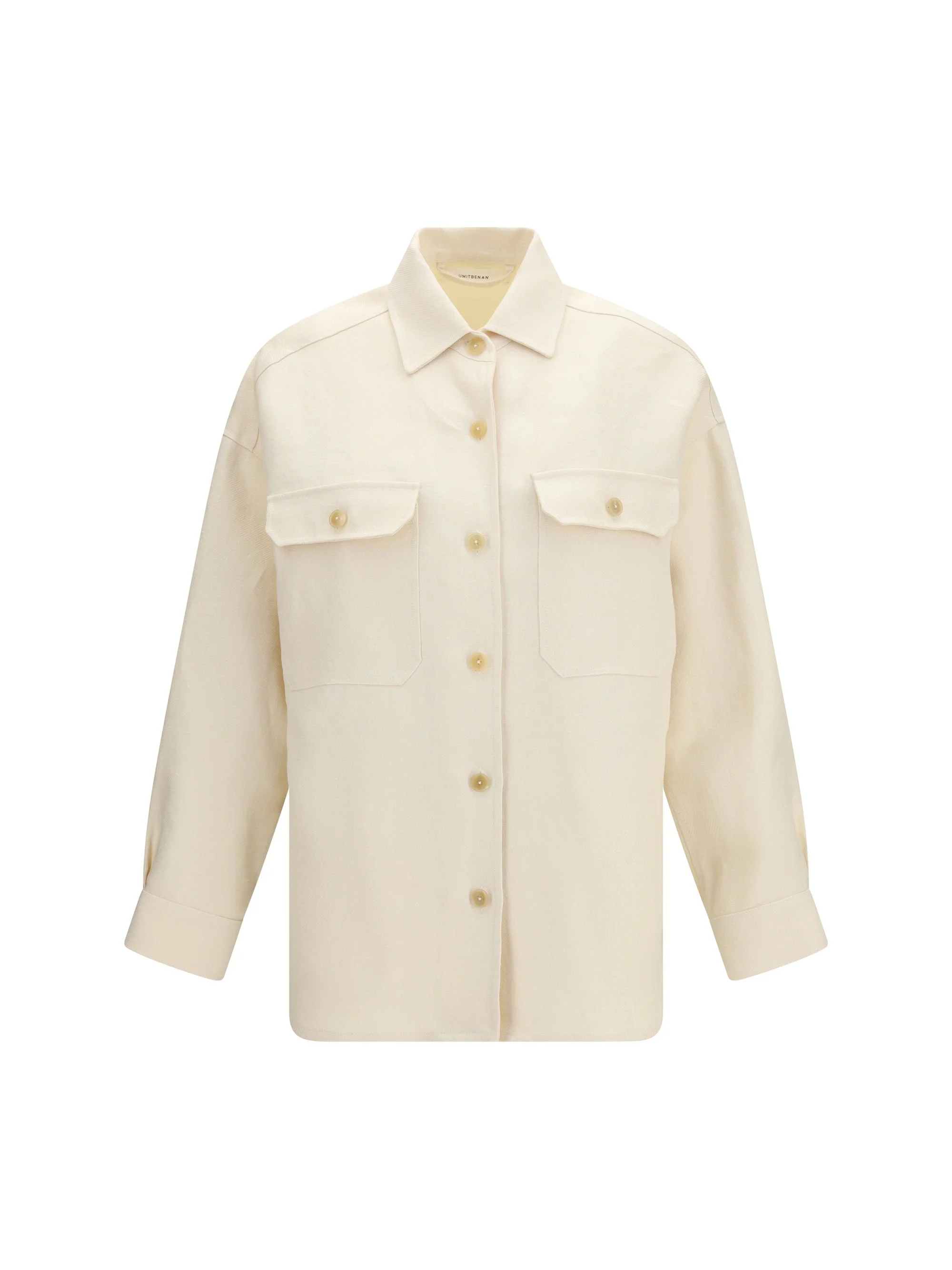 Umit Benan Linen Luisa Overshirt Cream - 1