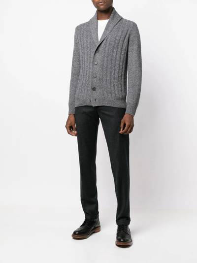 Canali slim-fit tailored trousers outlook