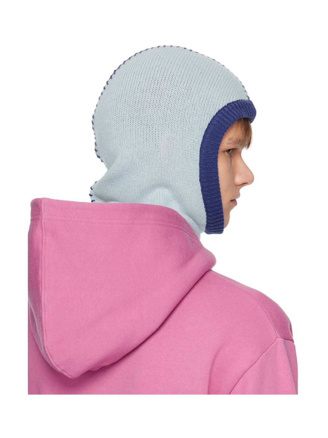 Blue Cashmere Balaclava - 3