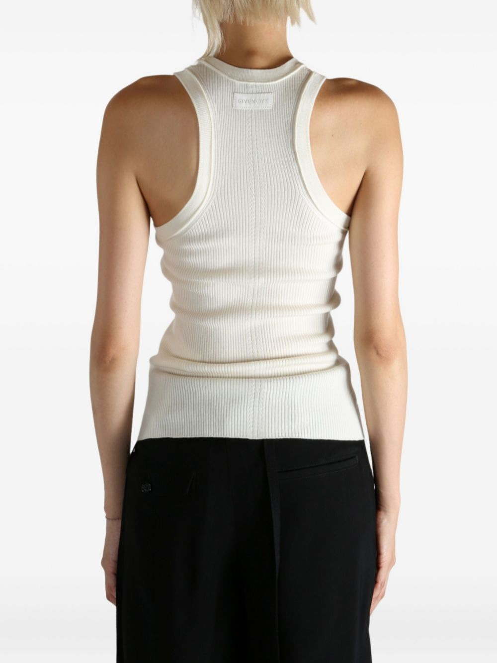ribbed racer-back tank top - 4