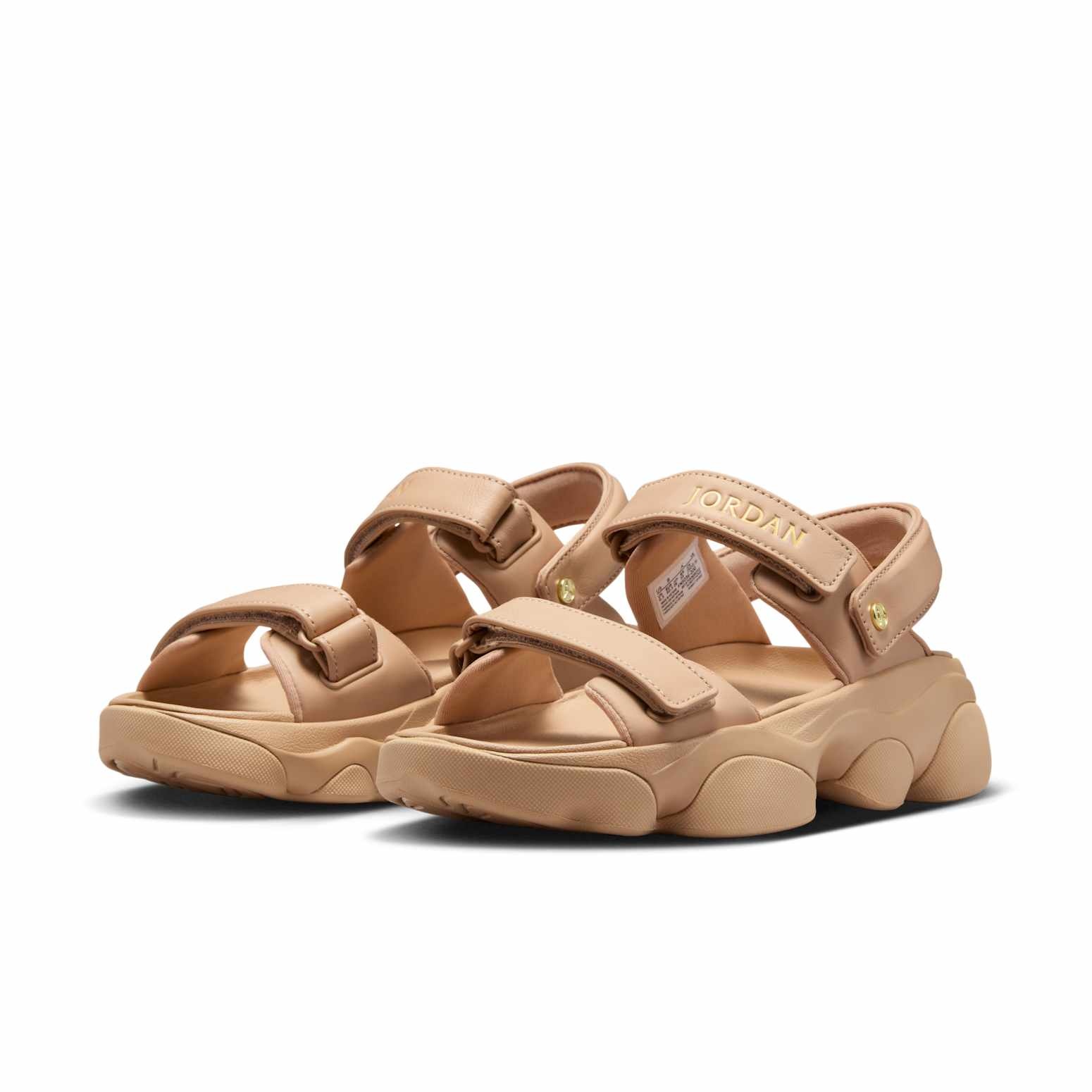 (WMNS) Air Jordan Deja Sandals 'Legend Medium Brown Metallic Gold' FN5036-200 - 3