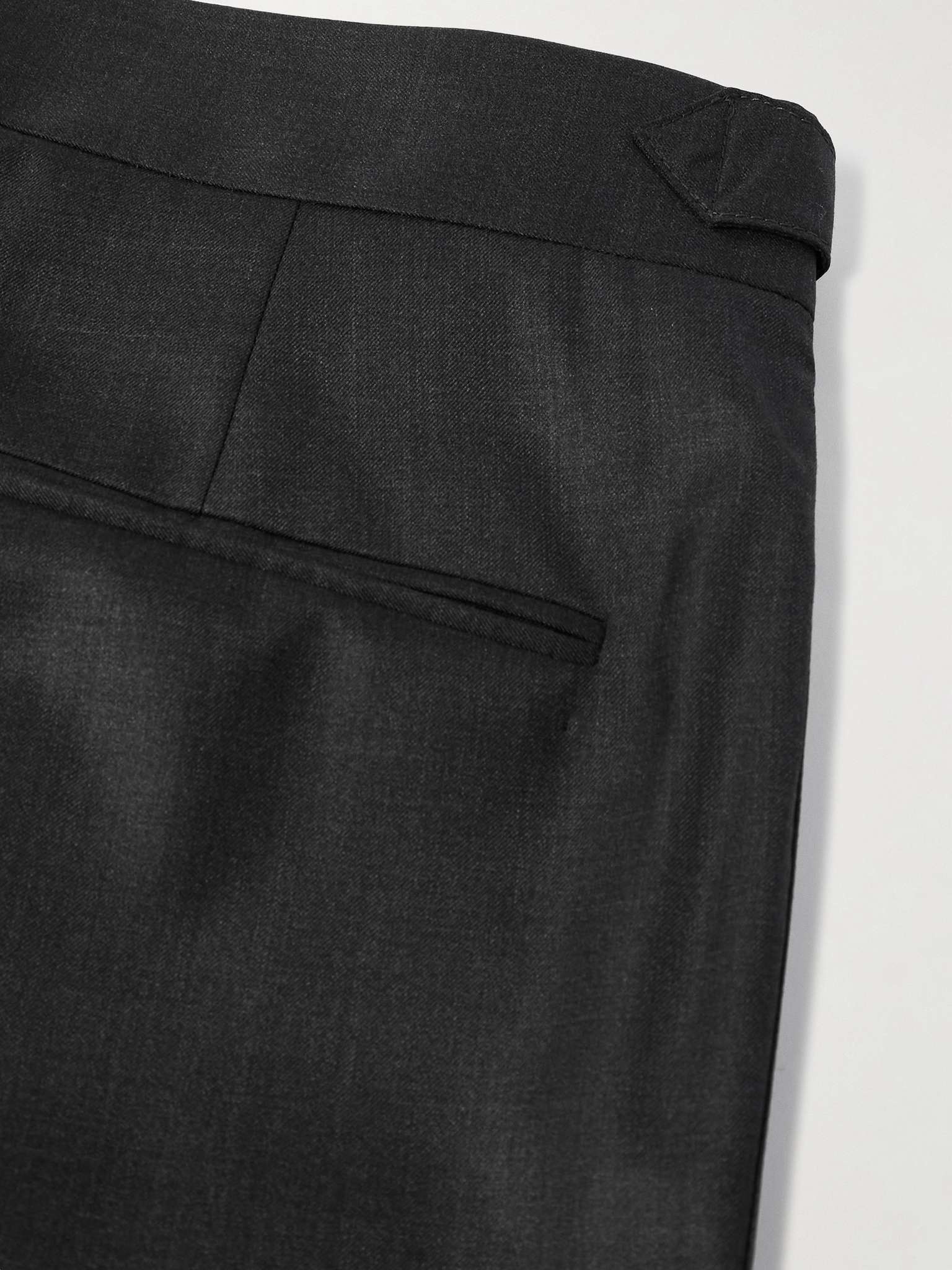 Pleated Virgin Wool and Silk-Blend Suit Trousers - 6