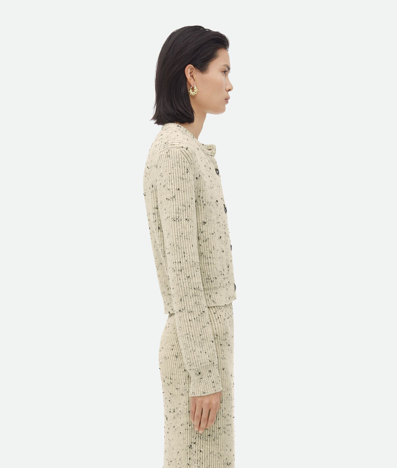 Bottega Veneta Textured Wool Rib Cardigan outlook