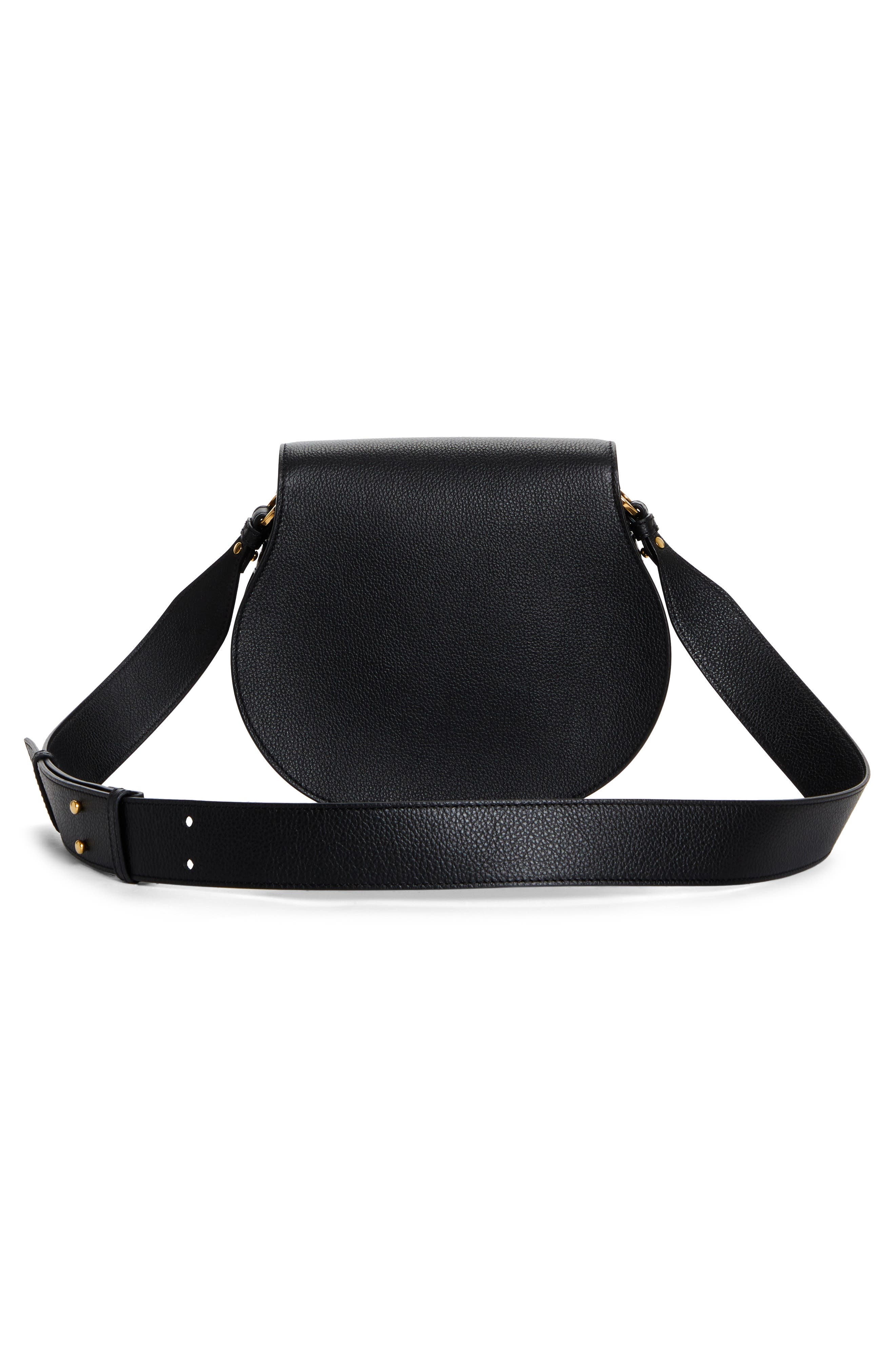 Chloé Large Marcie Leather Crossbody Bag in 001 Black at Nordstrom - 3