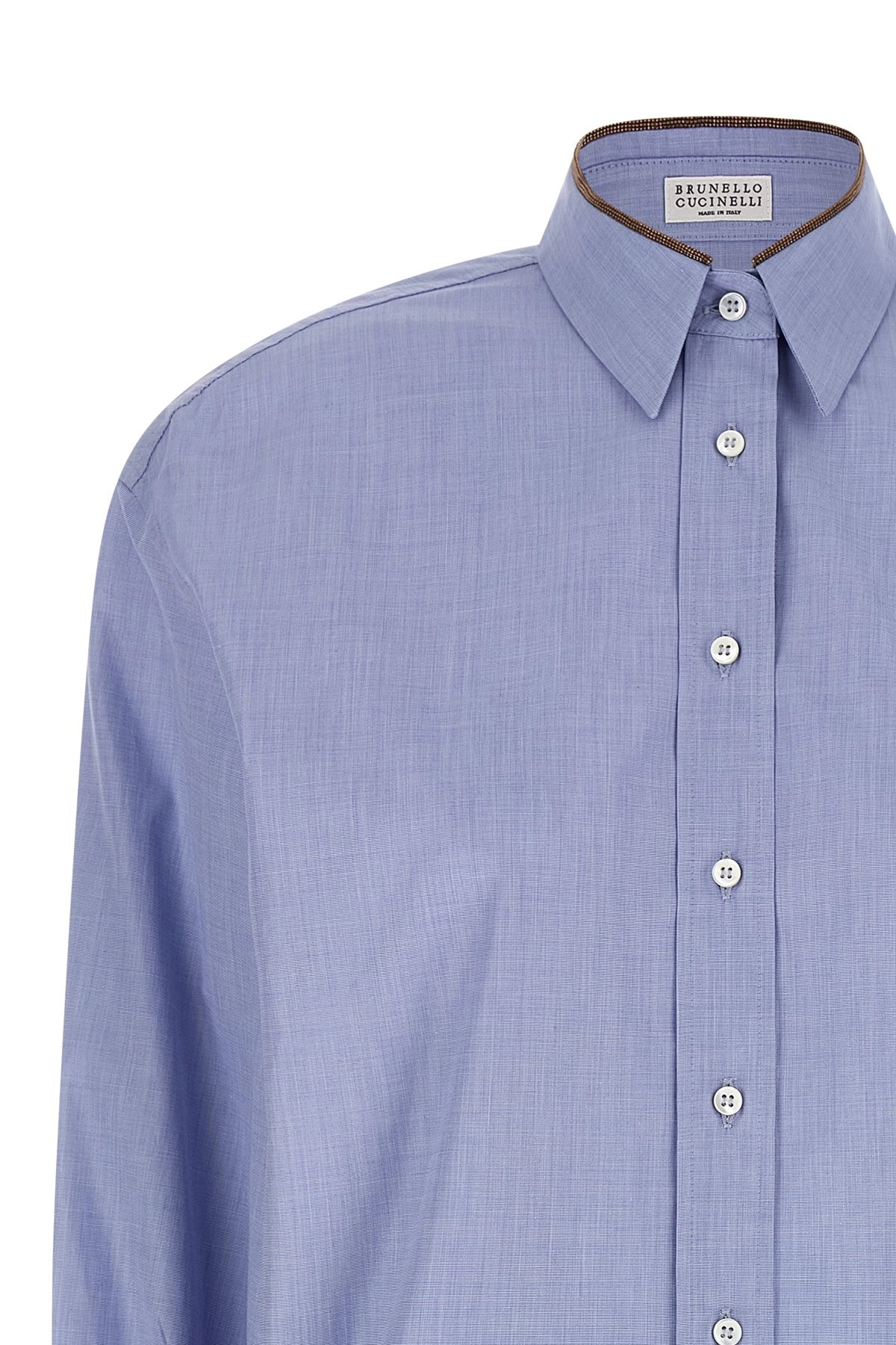 'Shiny Collar Detail' shirt - 4
