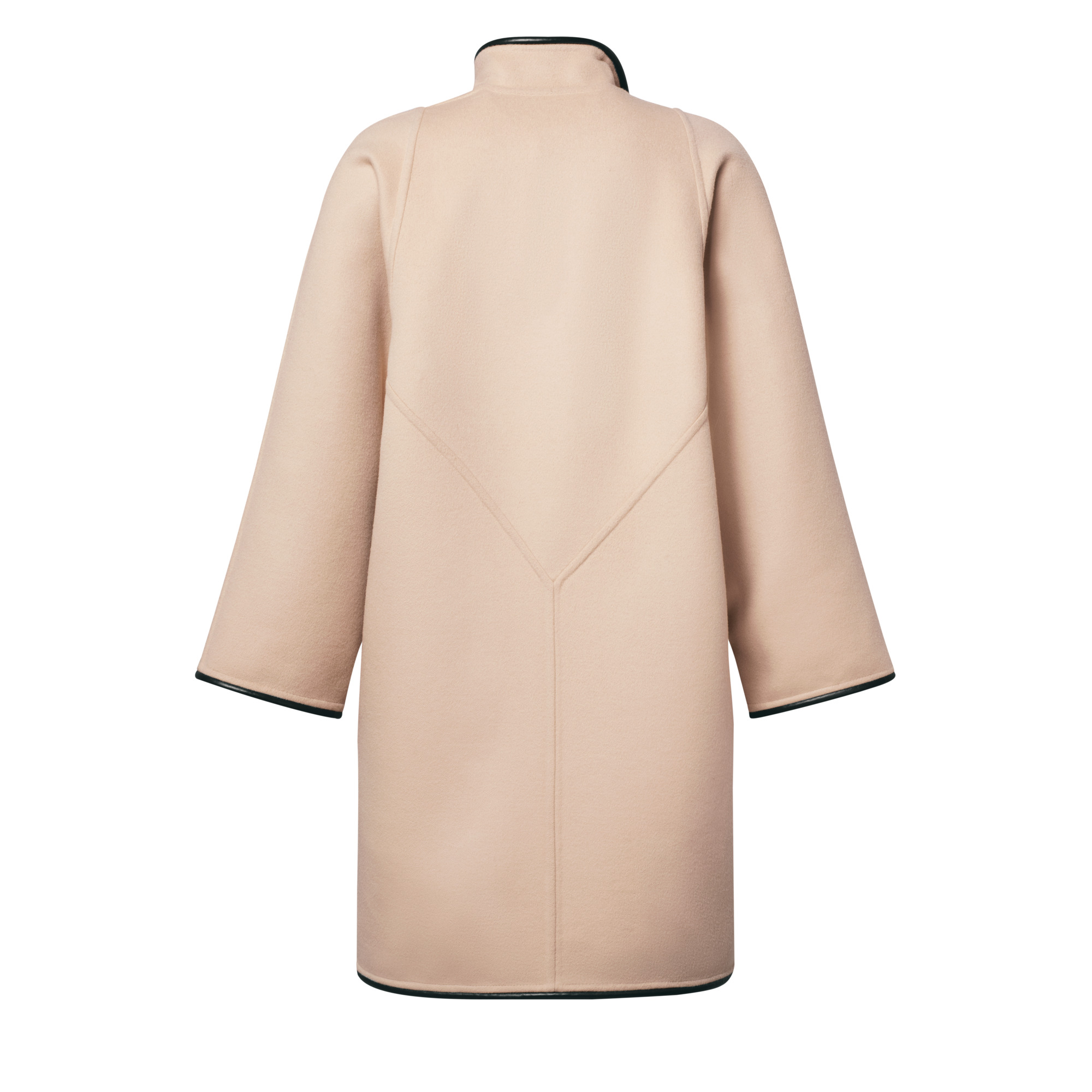 Double Face Long Clip Front Coat - 3