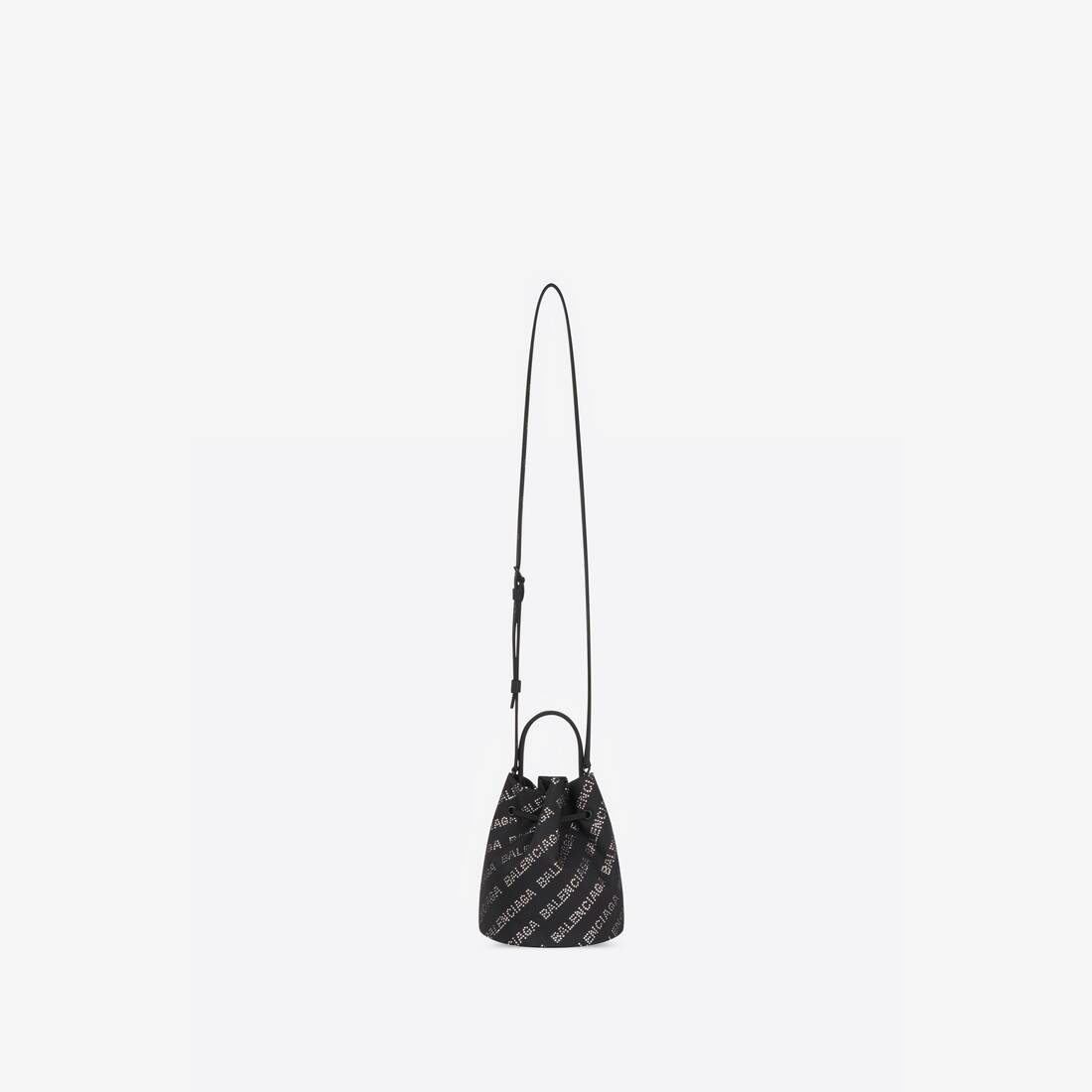 Women's Wheel Xs Drawstring Bucket Bag in Black - 4