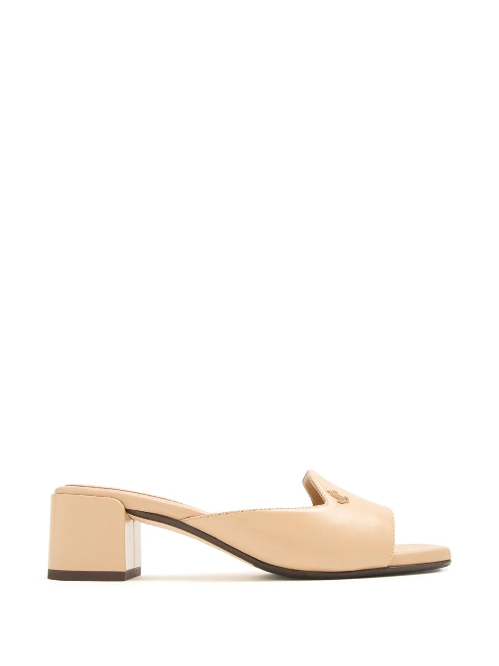 JC-logo block-heel sandals - 1