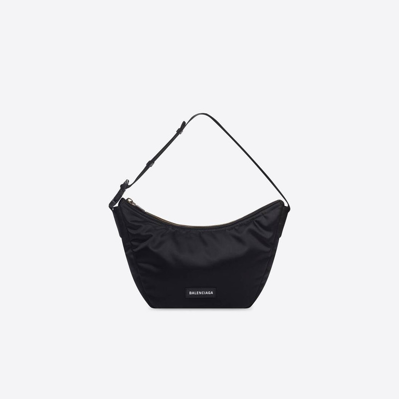 Men's Oversized Sling Bag in Black 1