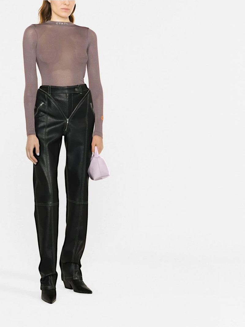 Heron Preston logo-patch long-sleeve top outlook