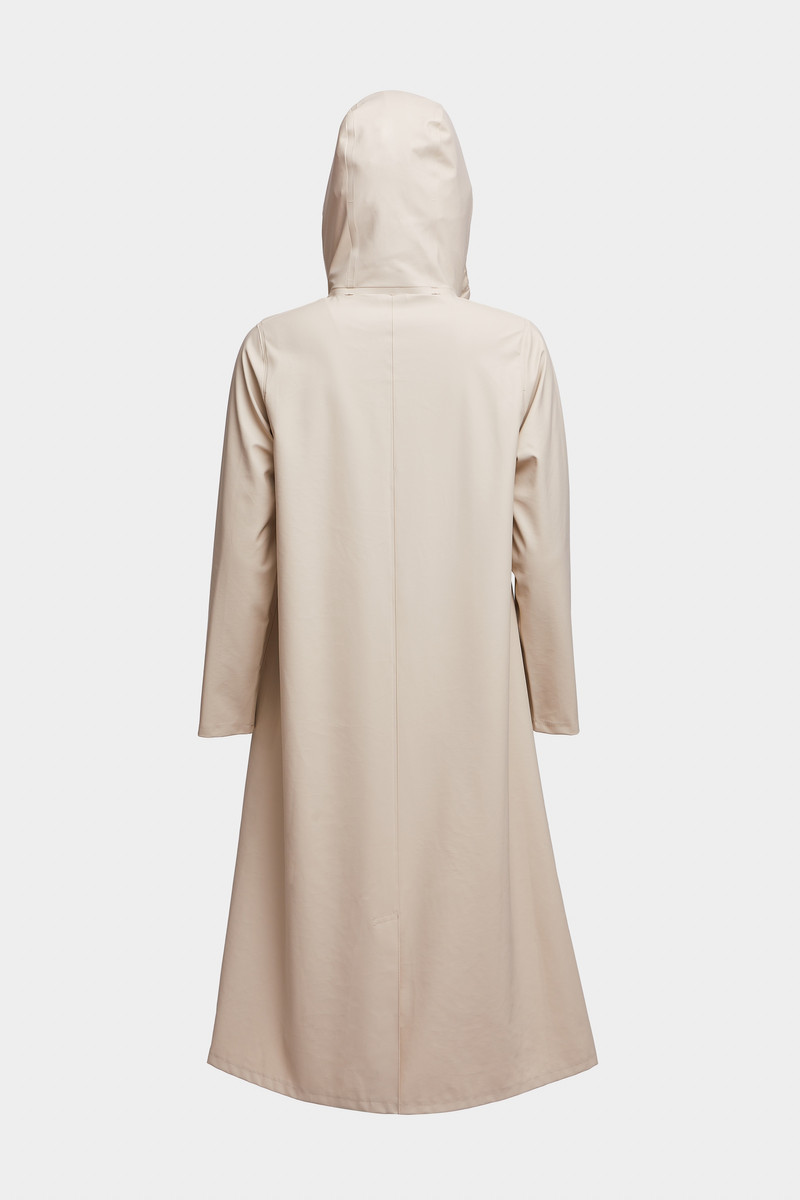 Mosebacke Long Lightweight Zip  Raincoat Oyster 6