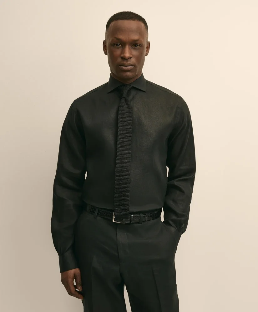 Linen Londoner Collar Dress Shirt - 1