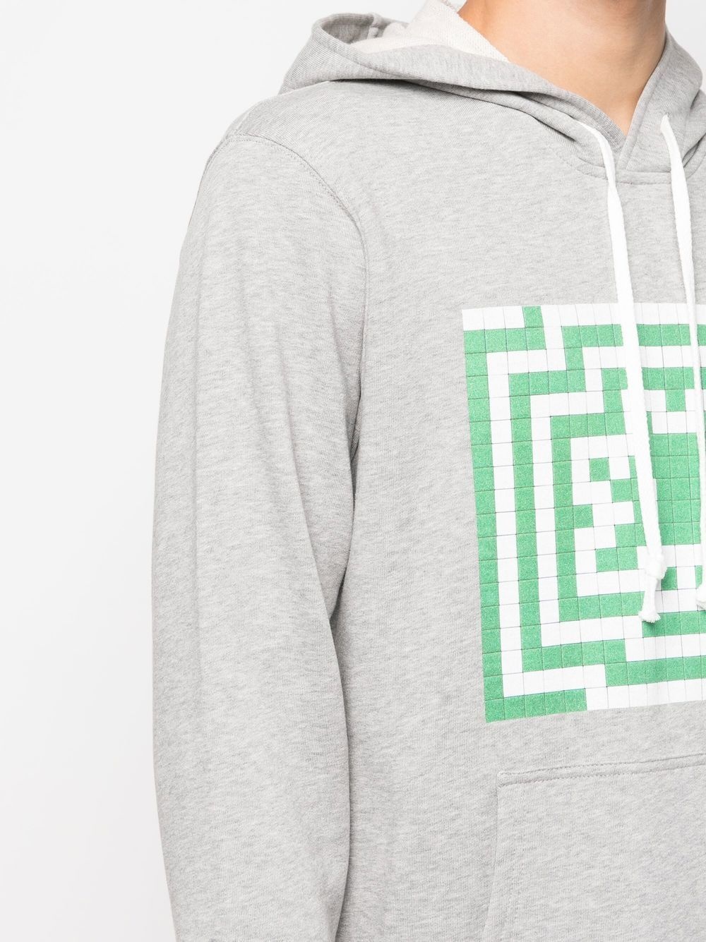 Invader drawstring hoodie - 5