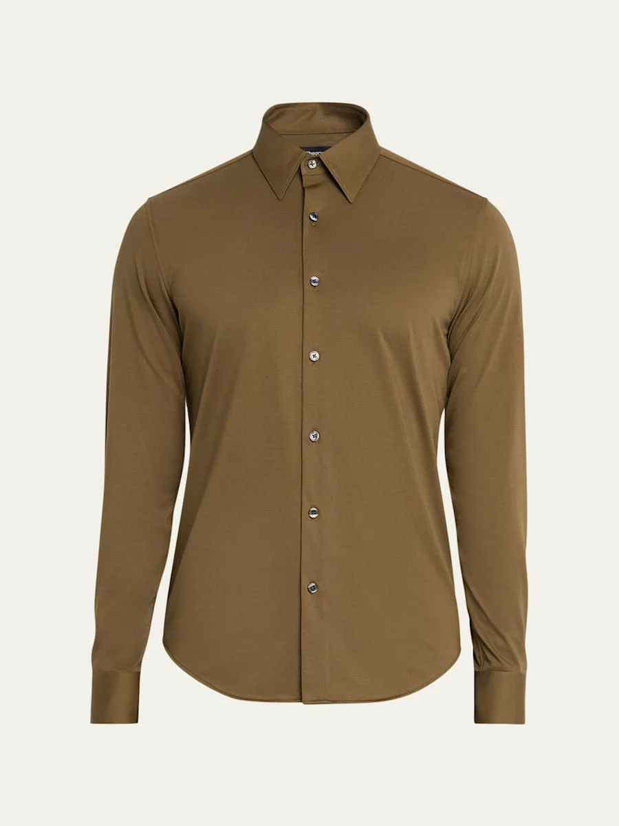 Men's Sylvain Shirt in Structure Knit - 1
