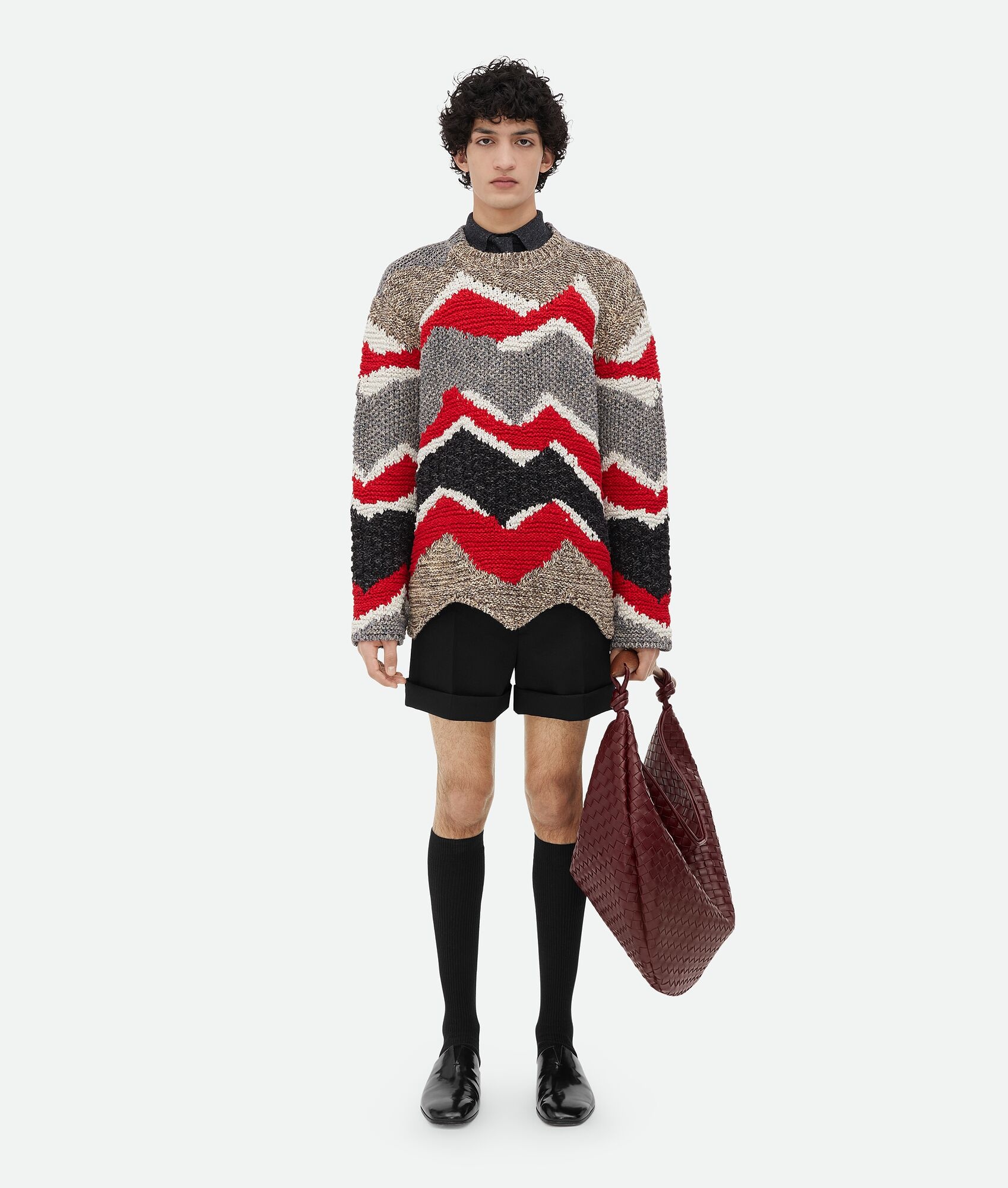 Zig Zag Cotton Knit Jumper - 4