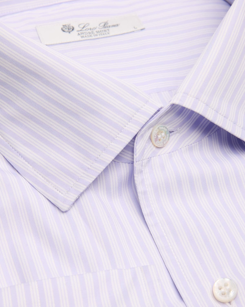 Loro Piana Men's Andre Summer Striped Cotton Shirt outlook