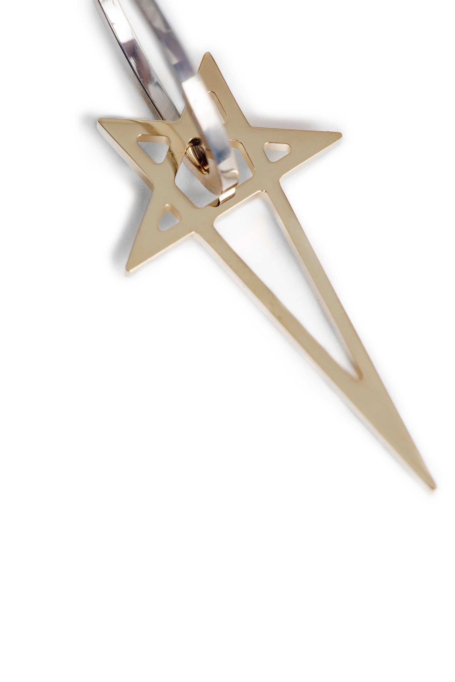 【RICK OWENS】Pentagram Earrings Pentagram Earring in Palladio – SVRN