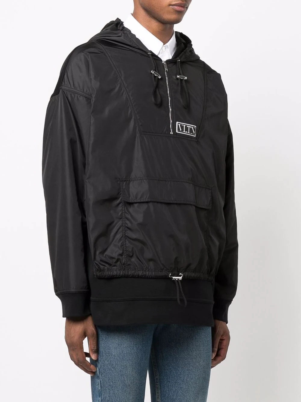 VLTN-patch zipped hoodie - 3