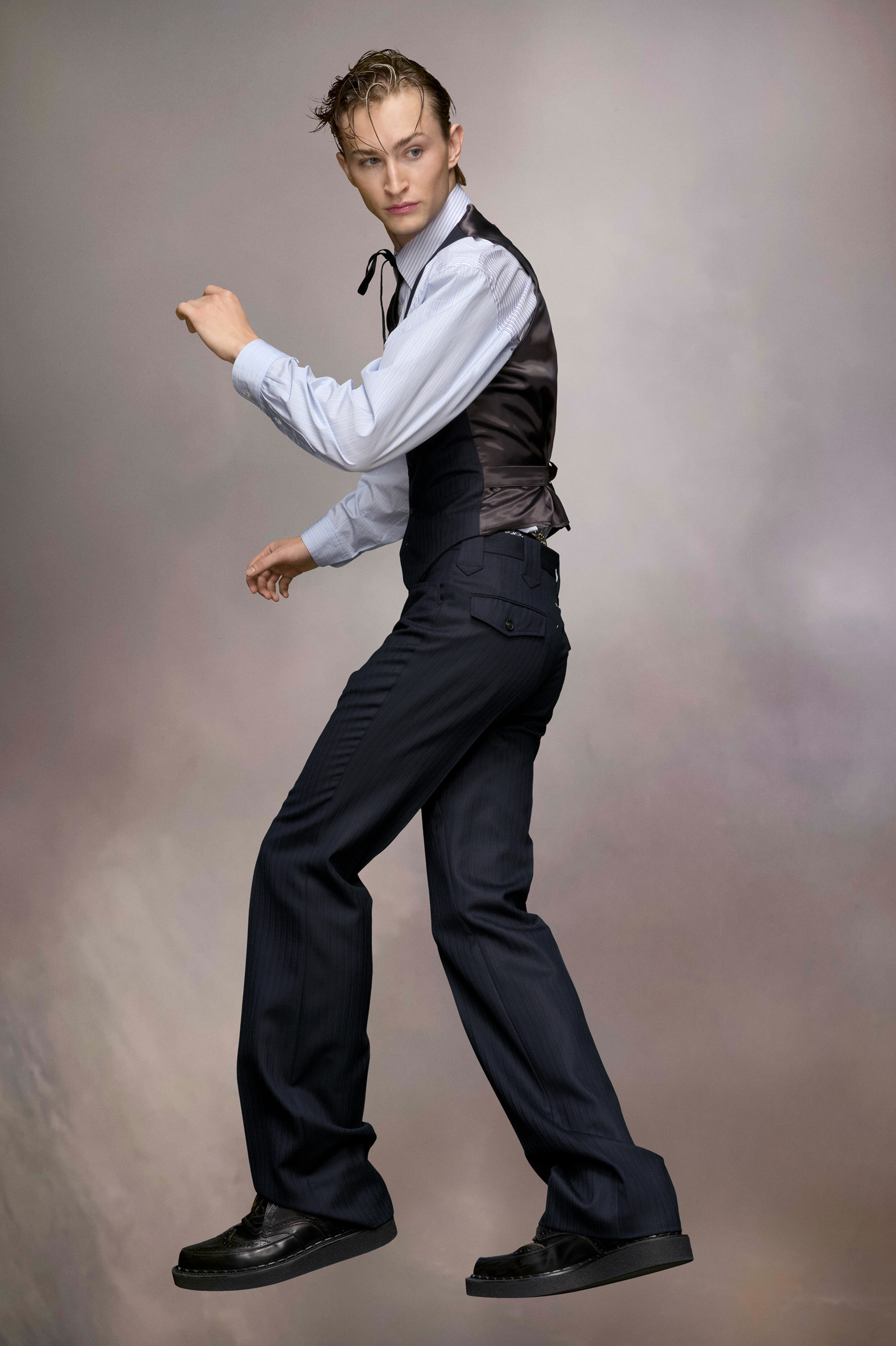 Herringbone trousers - 3