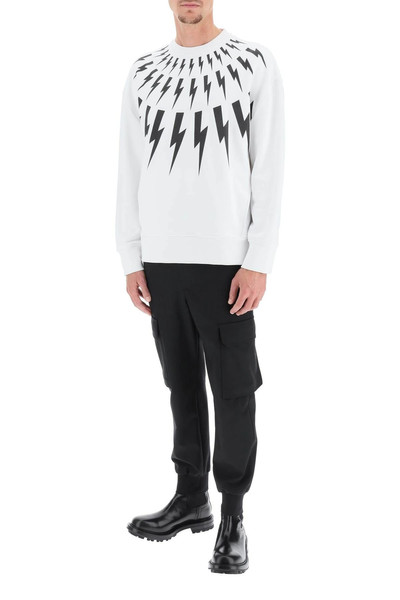 Neil Barrett FAIR-ISLE THUNDERBOLT SWEATSHIRT outlook