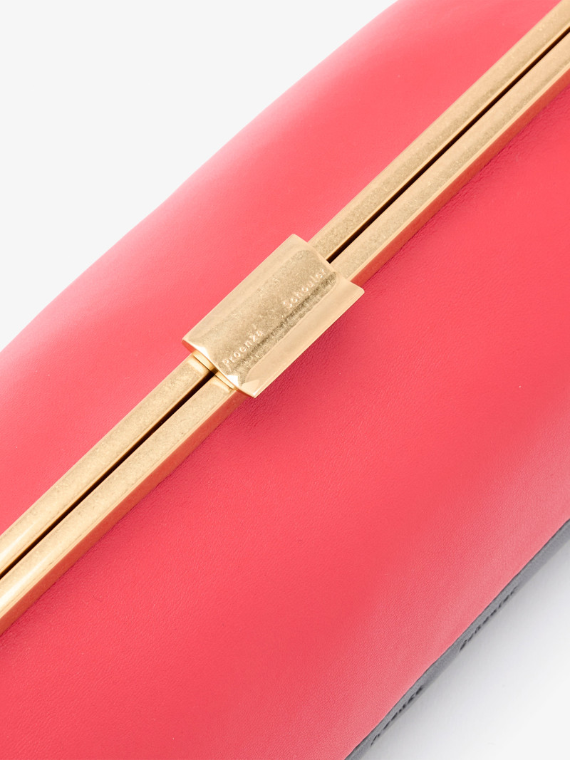 Armory Clutch in Striped Nappa Plonge 5