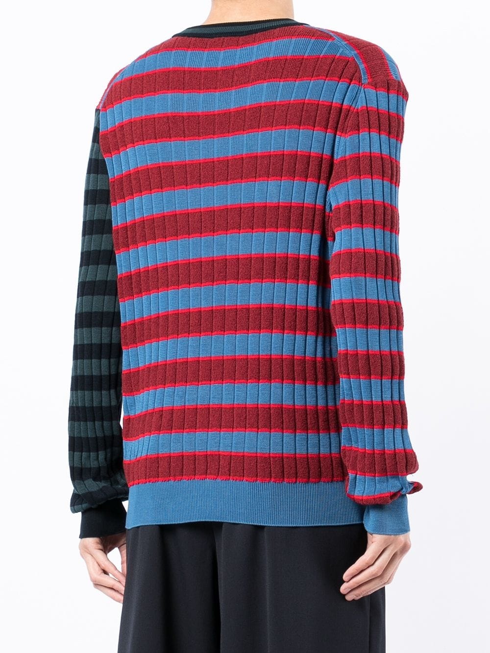 striped ribbed jumper - 4