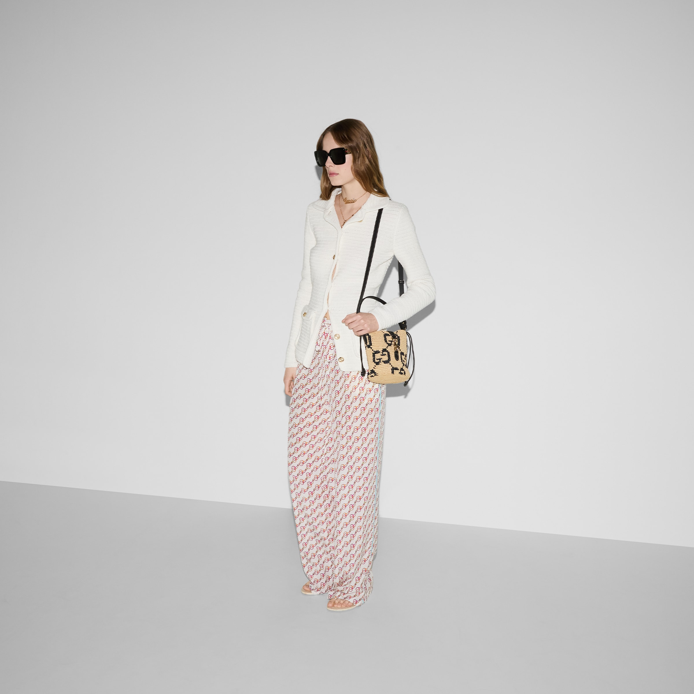 Printed silk pants - 6