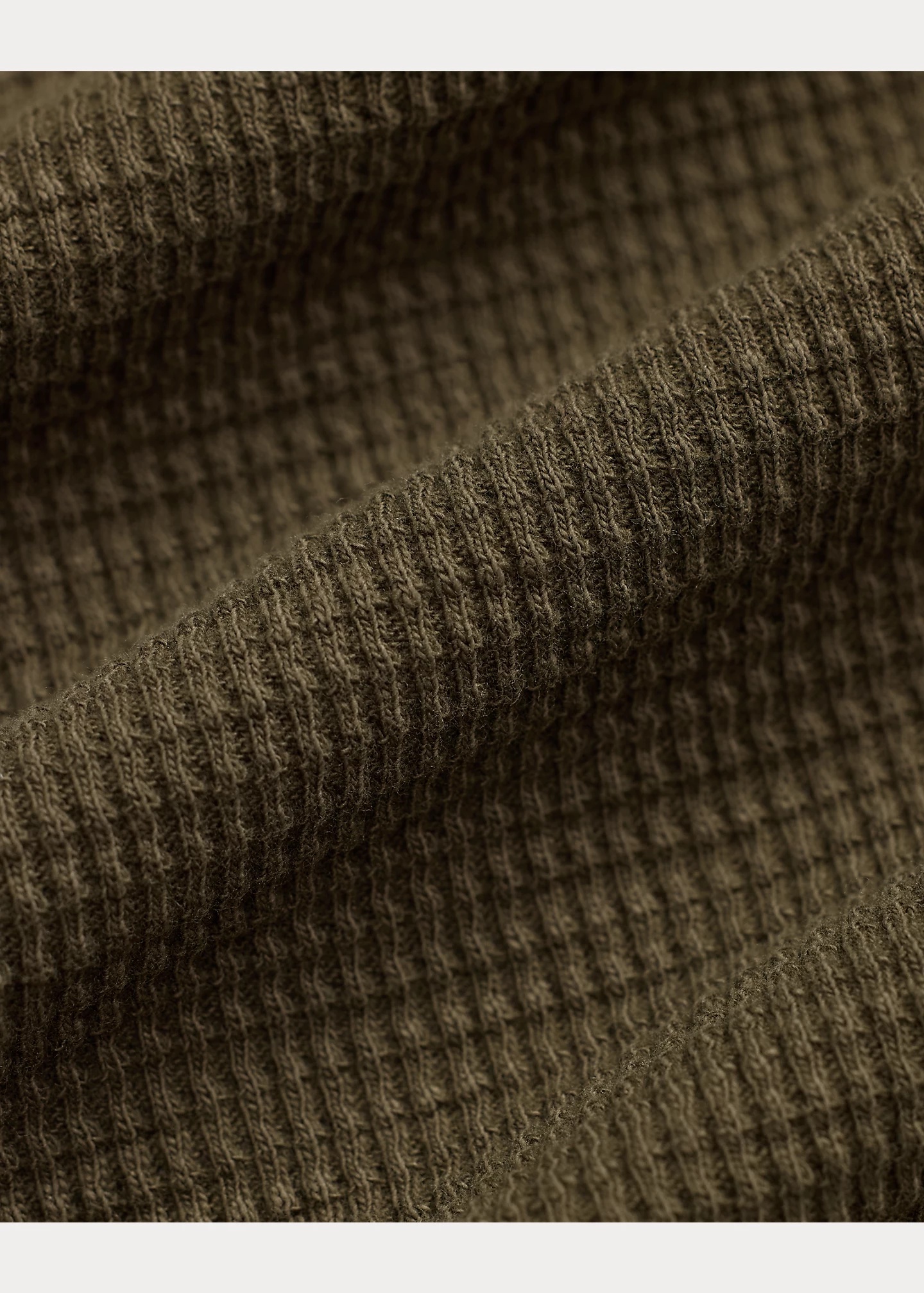 Garment-Dyed Waffle-Knit Crewneck - 5