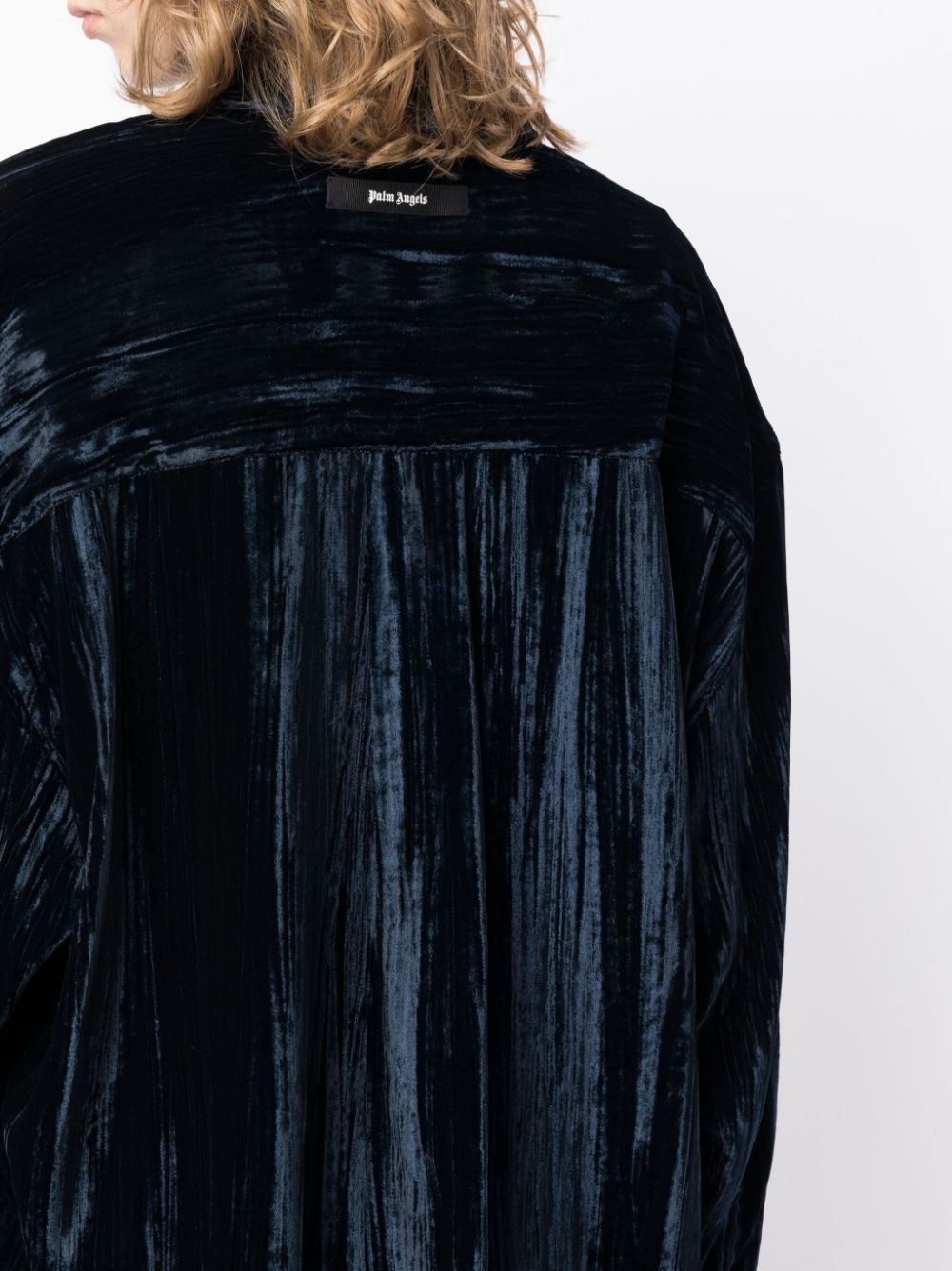 velvet crinkled shirt - 5