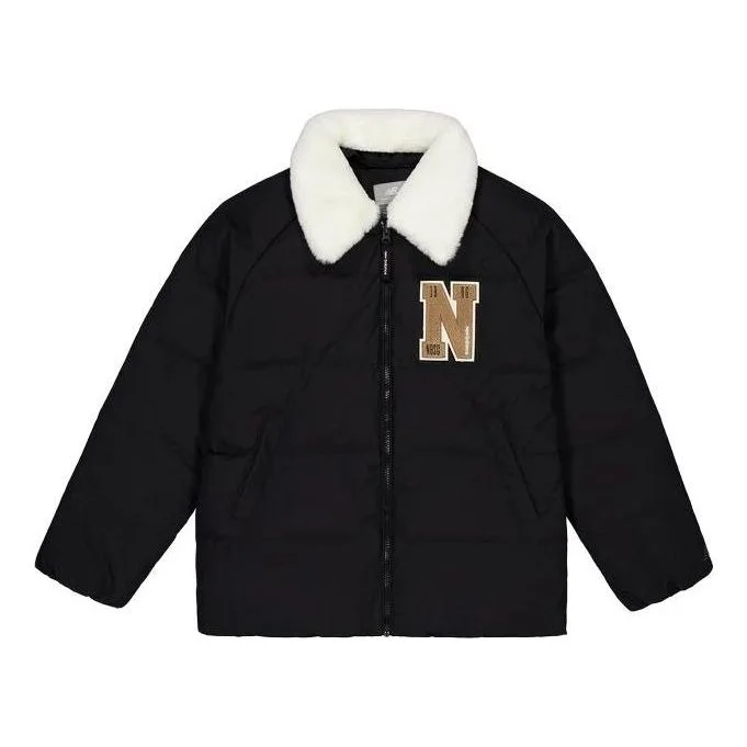 (WMNS) New Balance Warm Heavy Puffer Coat 'Black White' NPD4E122-BK - 1