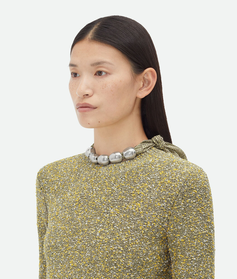 Bottega Veneta Printed Viscose Silk Beads Scarf outlook