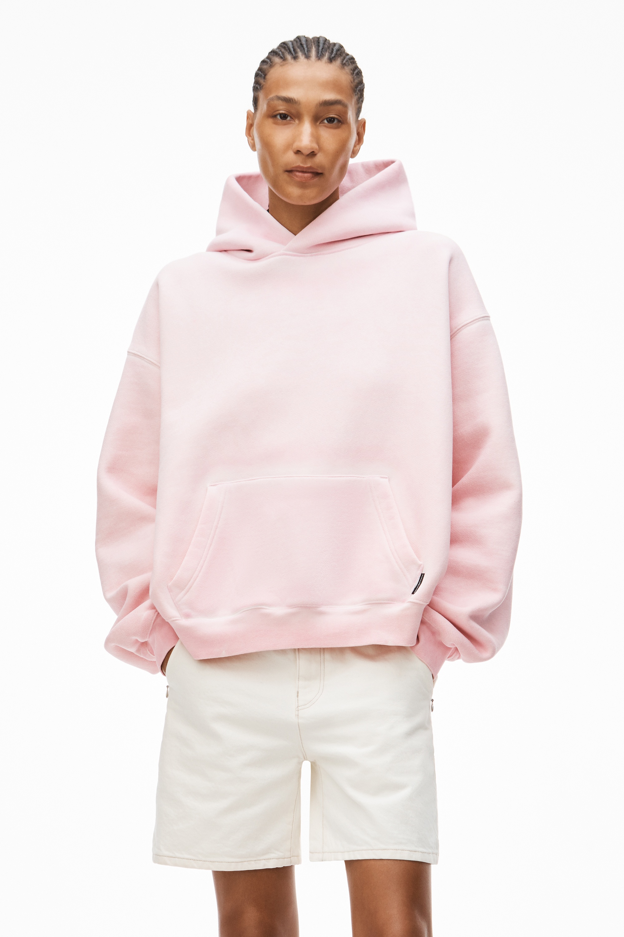 HOODIE IN DENSE FLEECE - 2