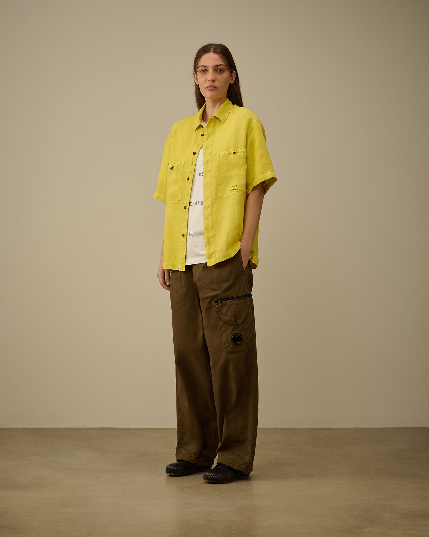 Linen Boxy Short Sleeve Shirt - 9