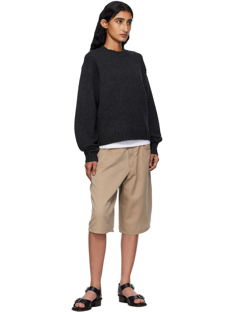 6397 Beige Baggy Shorts outlook