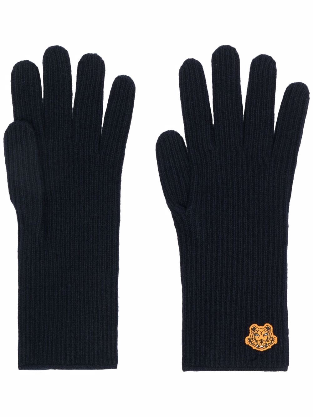 Tiger Head motif wool gloves - 1