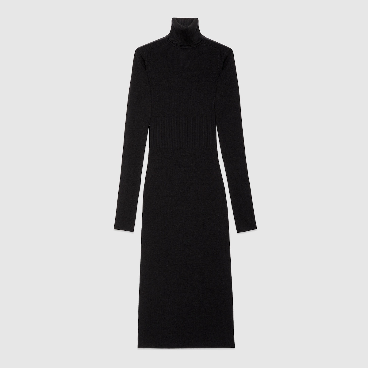 Rib fine wool dress - 1