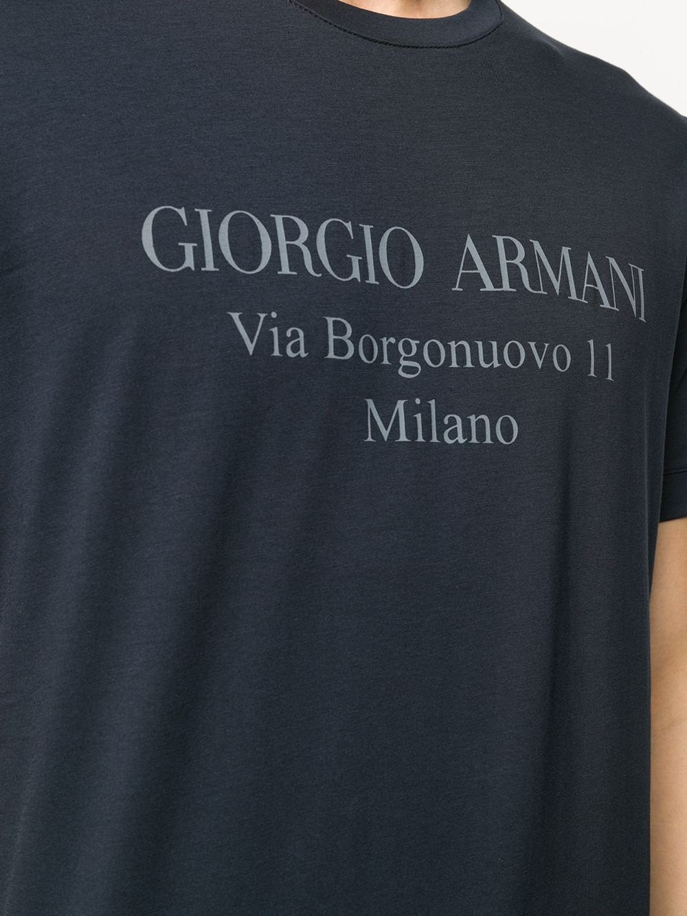 logo print T-shirt - 5