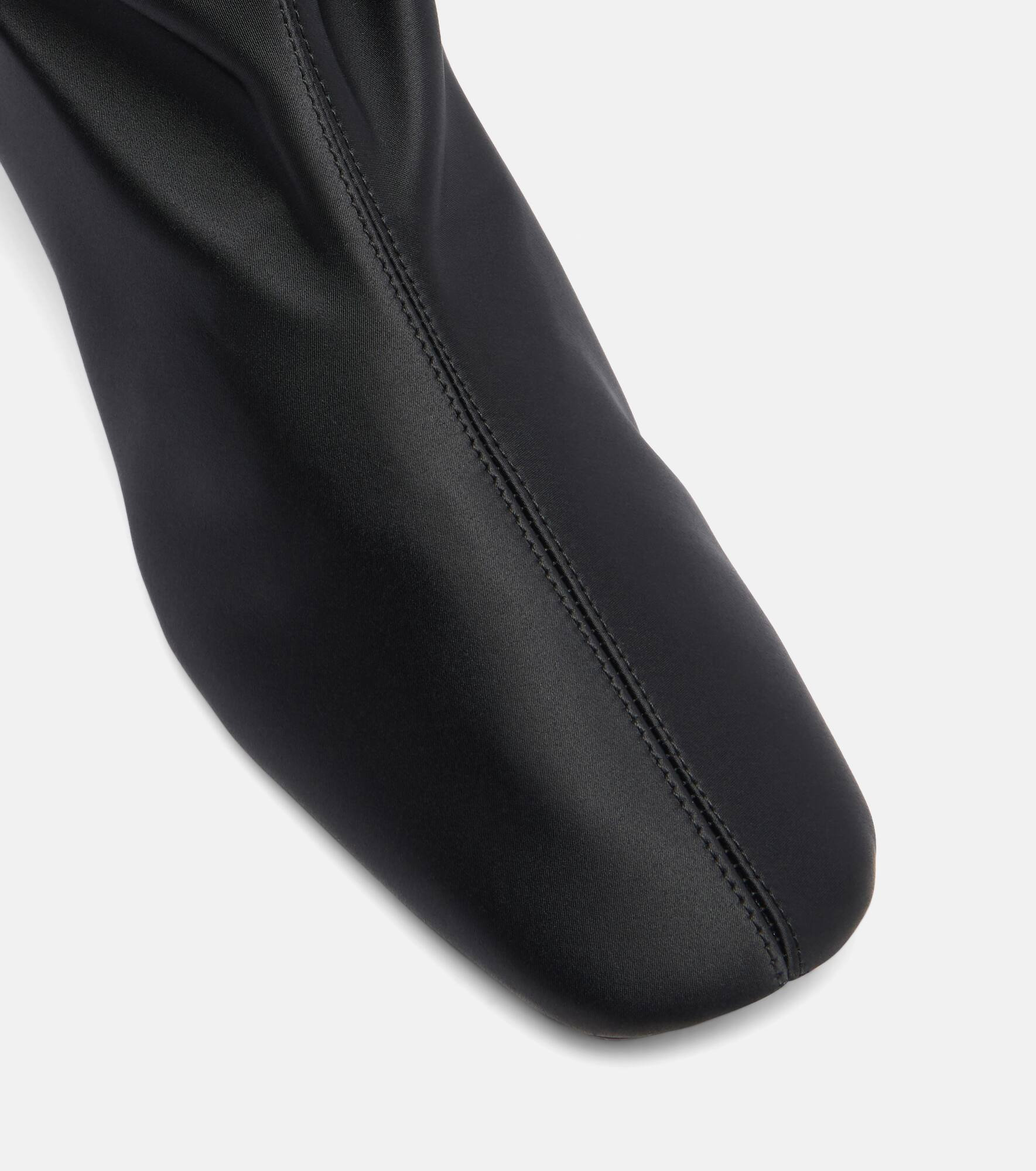Satin knee-high boots - 5